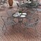 Flash Furniture Lila 31.5in Round Glass Top Metal Table with 4 Silver Aluminum Slat Stack Chairs TLH-072RD-017CSV4-GG - alternate 8